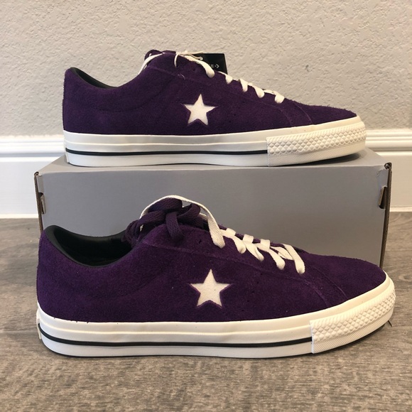 New Converse Cons One Star Pro Suede 'Night Purple' Men’s Shoes Size 10 - Picture 4 of 7